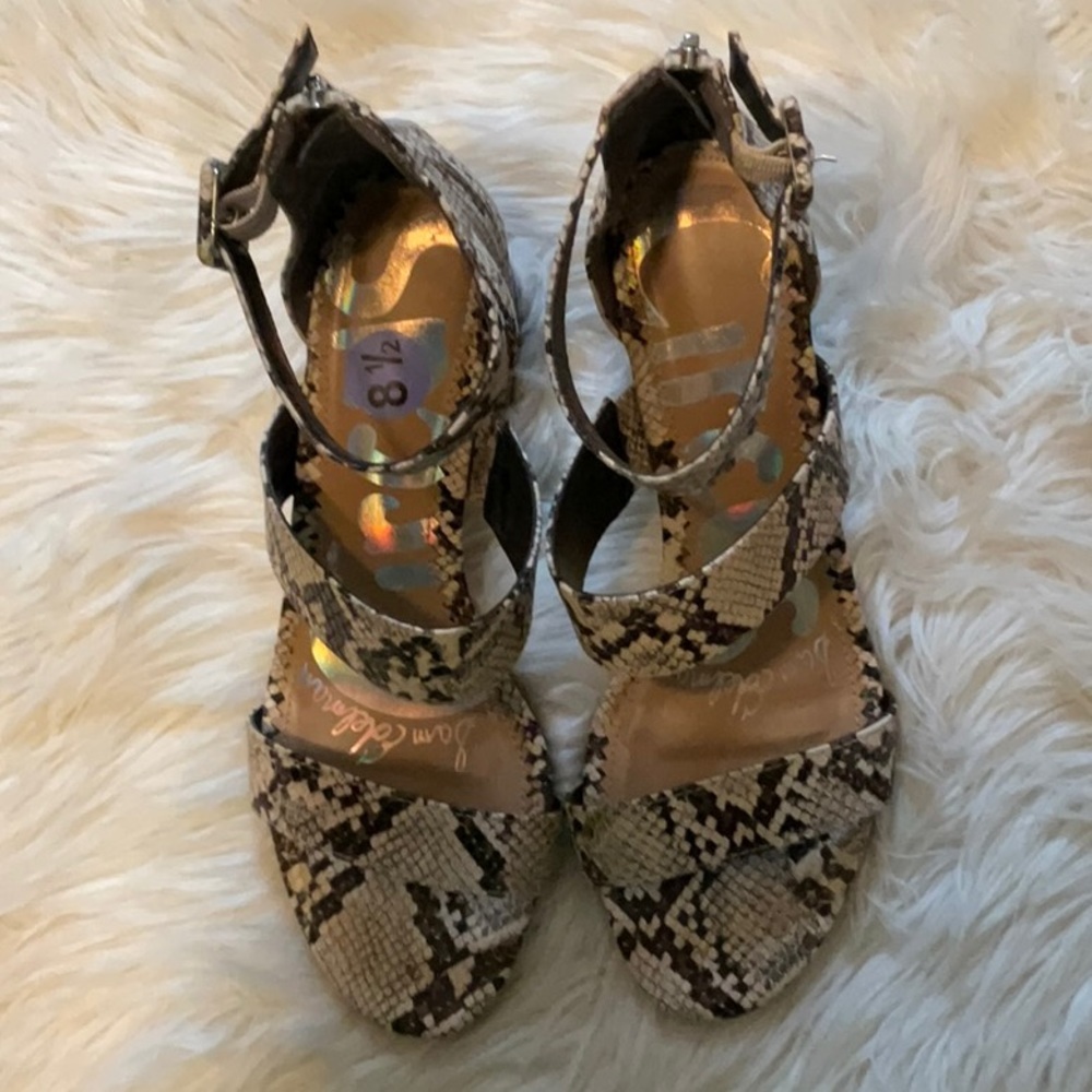 Circus By Sam Edelman Women’s Animal Print Ankle Heels Size 8.5 Brand New